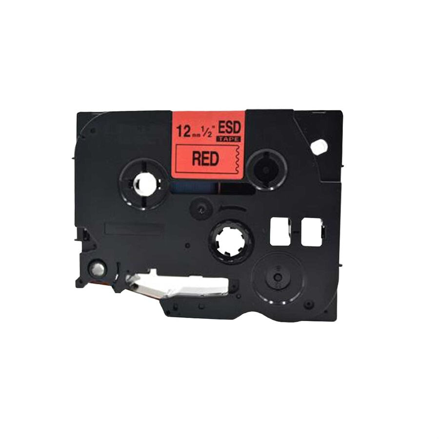 Brother TZ-232 ROUGE/BLANC 12mm