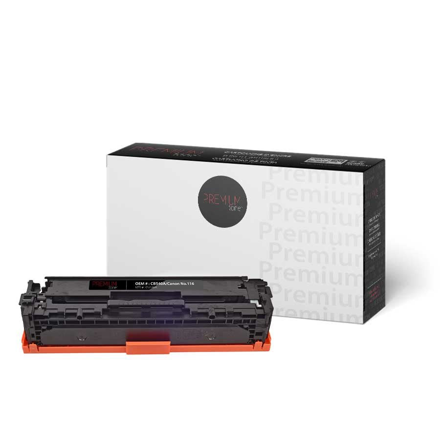 Cartouche Toner Universelle Compatible HP CB540A-CB543 / Canon no.116, 2 200 Pages (Noir), 1 400 Pages (Couleur)