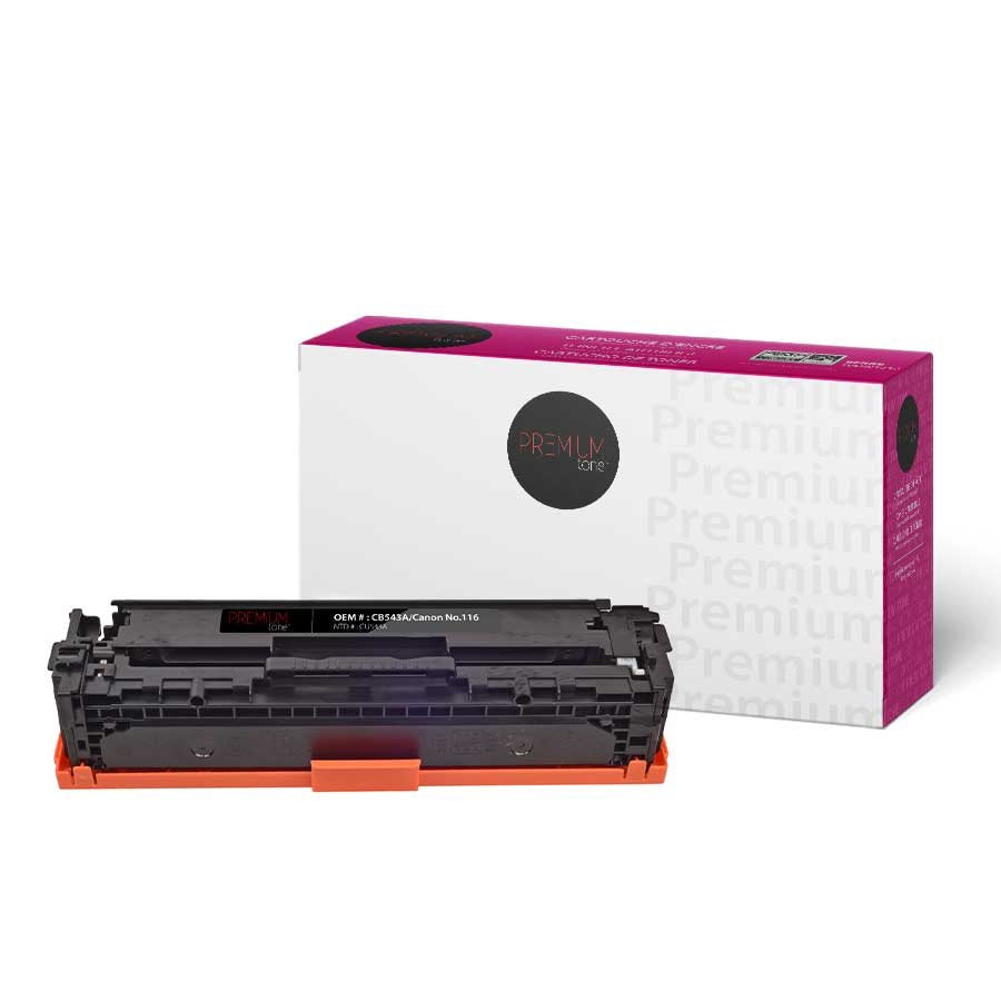 Cartouche Toner Universelle Compatible HP CB540A-CB543 / Canon no.116, 2 200 Pages (Noir), 1 400 Pages (Couleur)