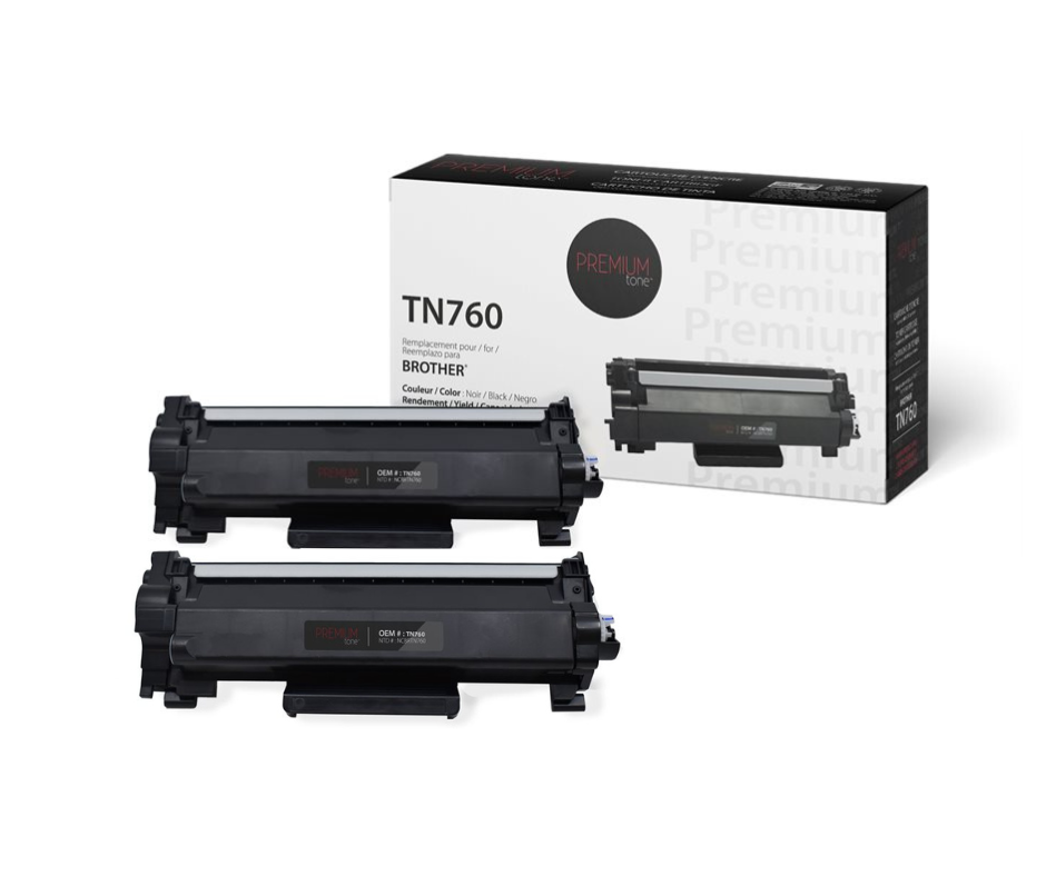 Toner Compatible Premium Tone Brother TN-760, 3000 Pages – Black