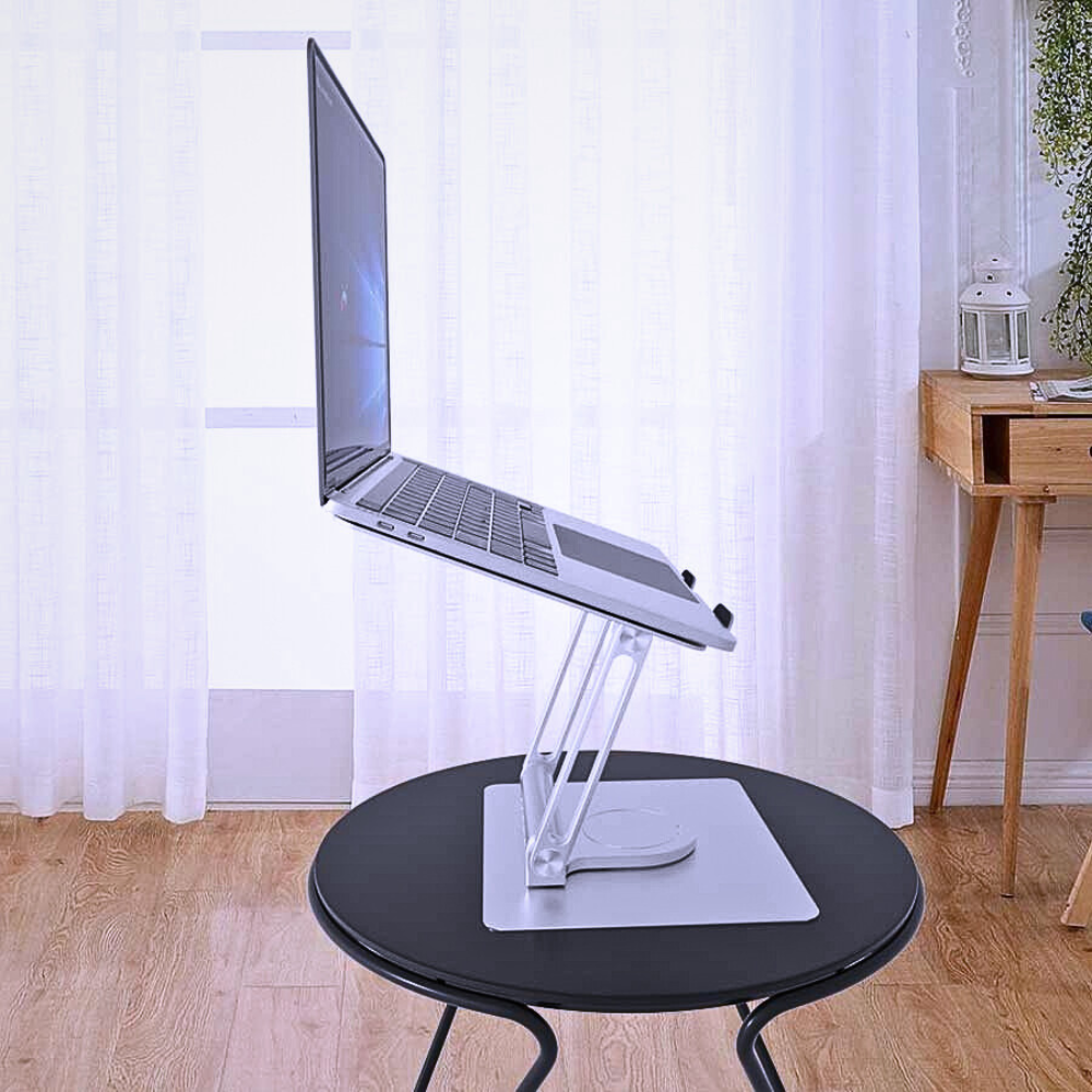 Support pour ordinateur portable 360 en acier avec port USB-C