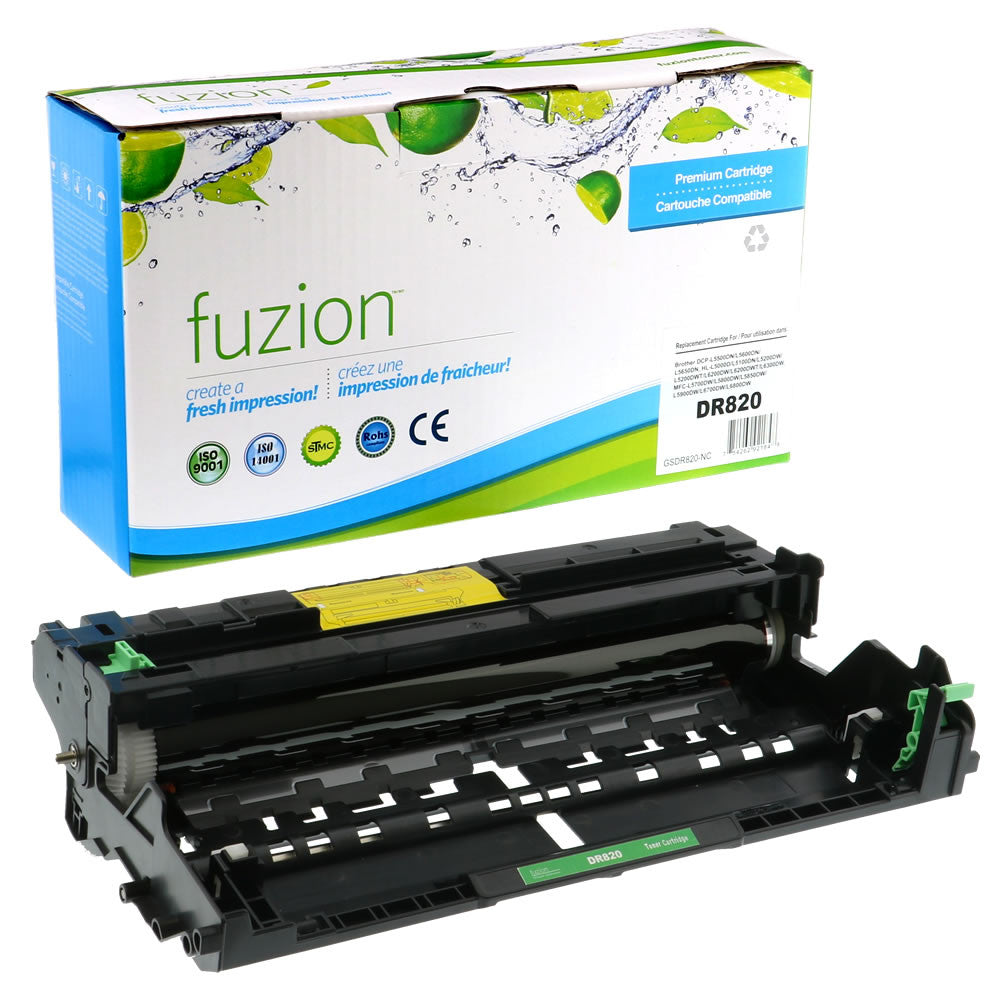 Unité de Tambour Compatible Brother DR820 Fuzion, 30 000 Pages – Noir