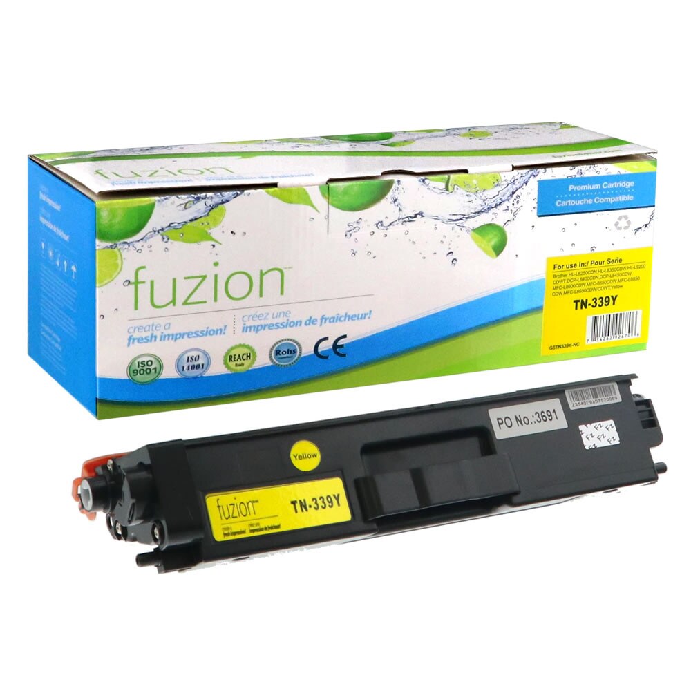 Brother TN339Y High Yield Compatible Toner – Yellow