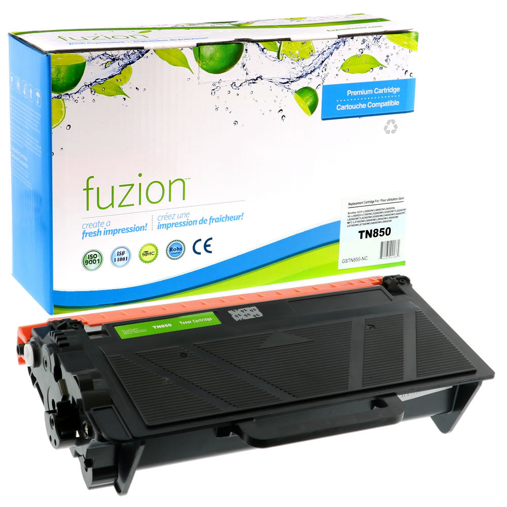 Fuzion Brother TN850 Compatible Toner, 8000 Pages – Black