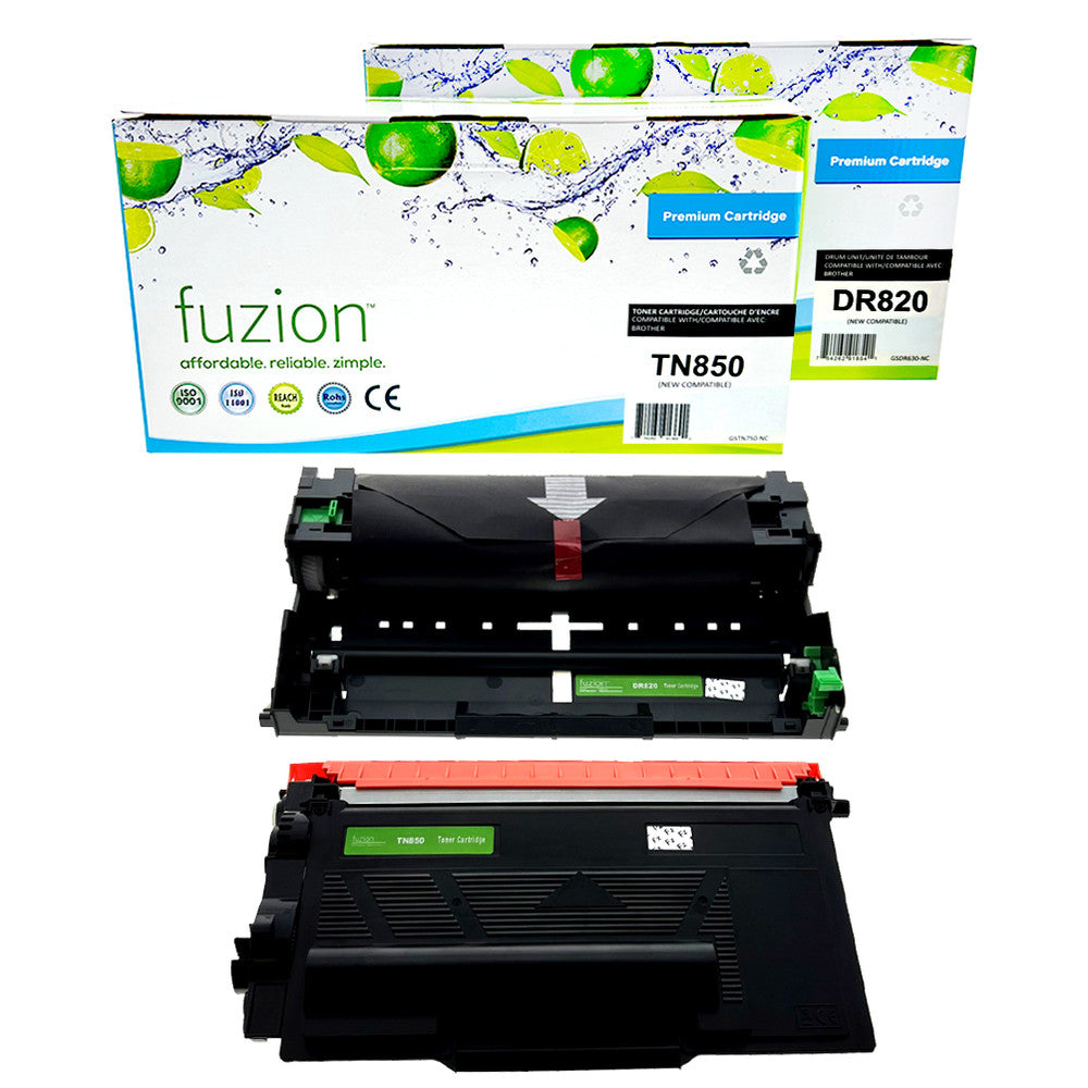 Unité de Tambour Compatible Brother DR820 Fuzion, 30 000 Pages – Noir