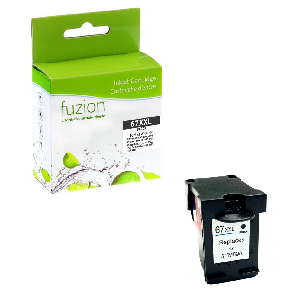 HP 67XXL ink cartridge for HP ENVY and DeskJet printers in black and color