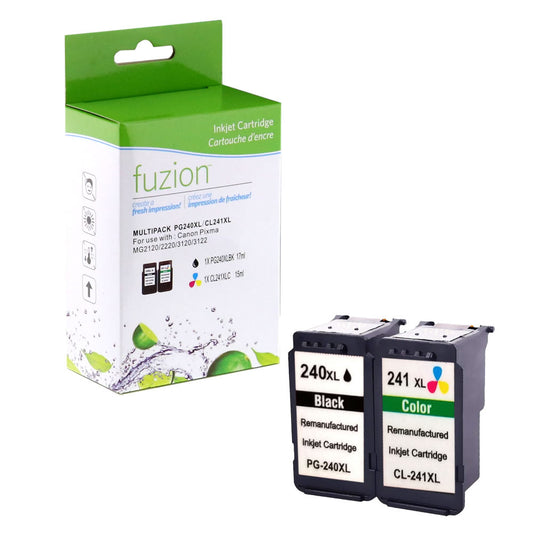 Canon PG240XL/CL241XL Remanufactured Inkjet combo- BK-C/M/Y
