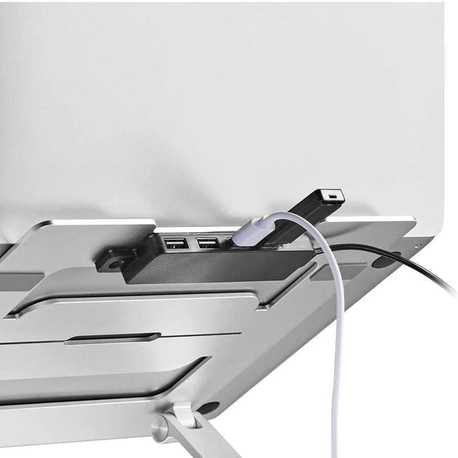 Steel laptop stand