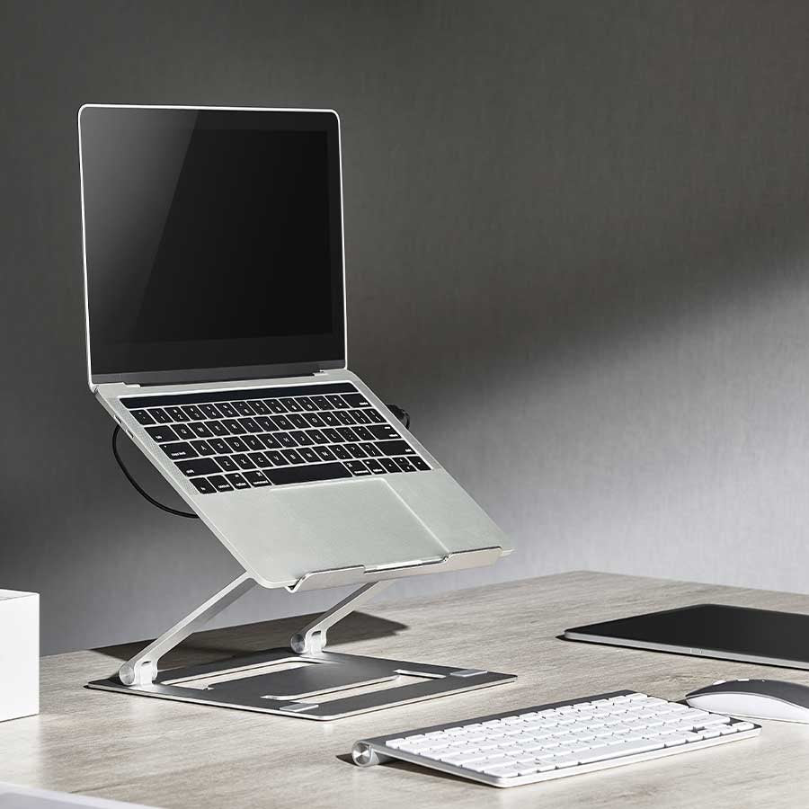 Steel laptop stand