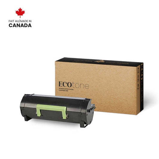 Toner remanufacturé Ecotone Lexmark 66S1H00 noir, rendement de 28 400 pages, compatible avec MS531 Series et MX532 Series