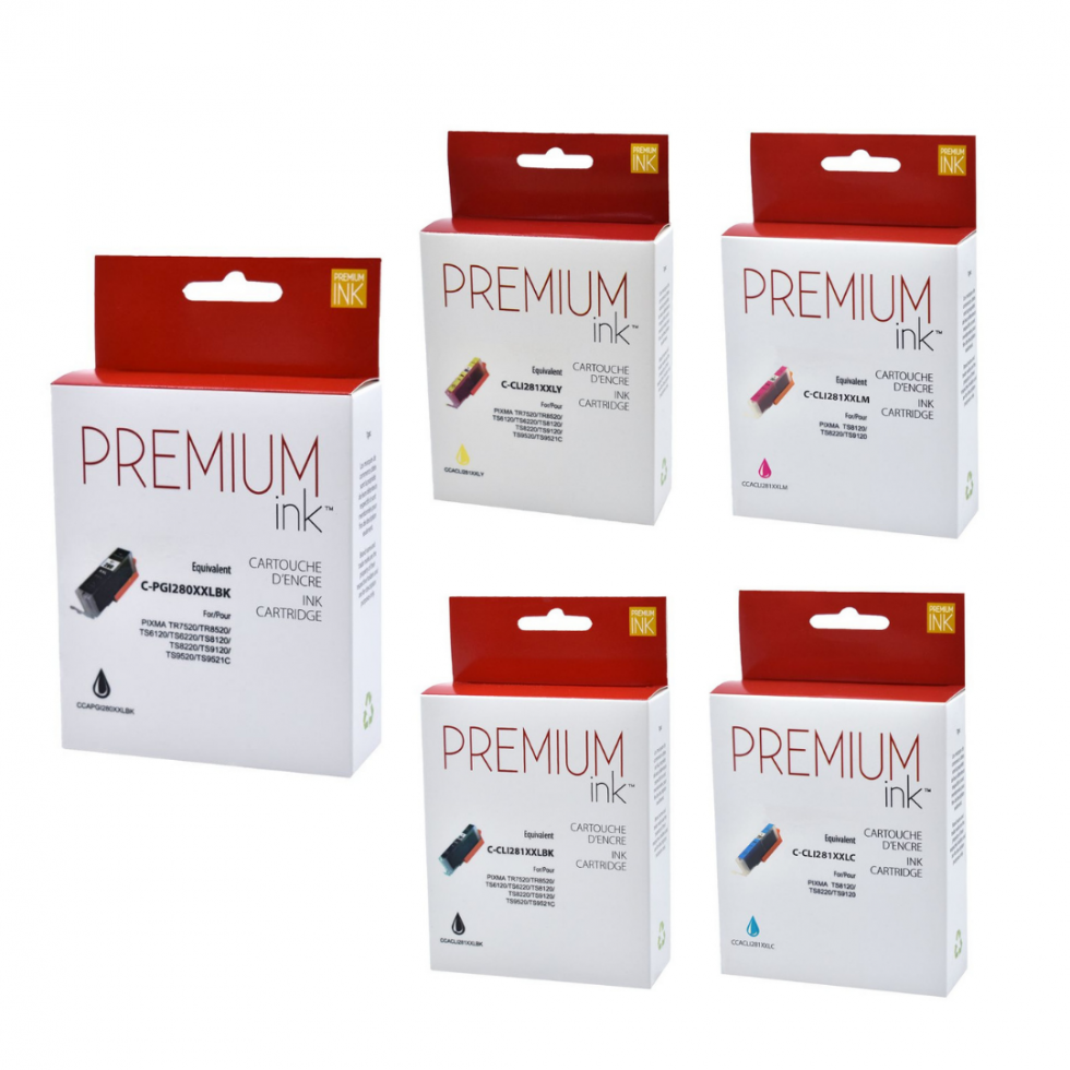 Multipack Canon PGI-280XXL / CLI-281XXL Compatible Premium Ink