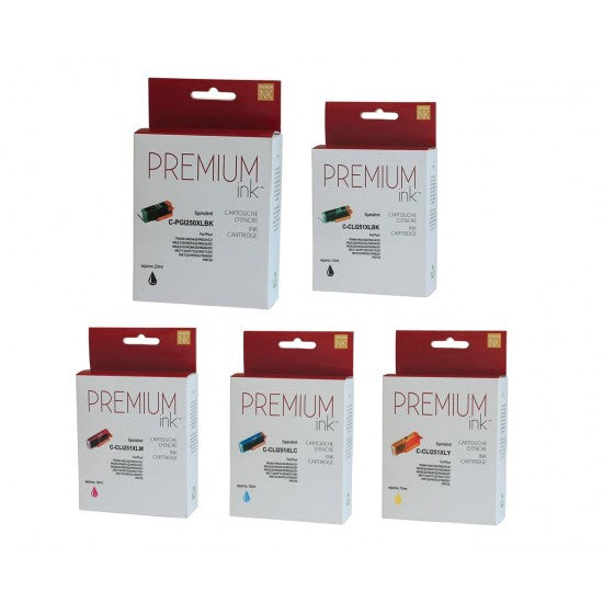 Canon PGI-250XL/CLI-251XL compatible multi-pack (5pack)