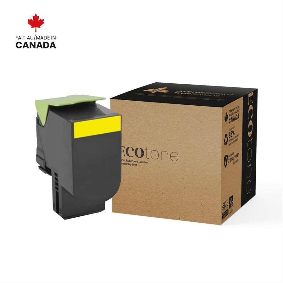 Lexmark 71B1HY0 Reman Ecotone Jaune 3.5K