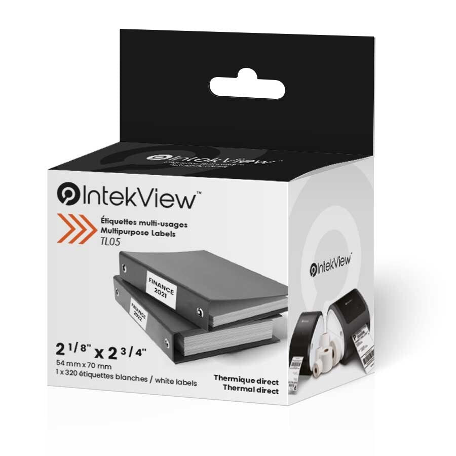IntekView OEM Large Labels 2 1/8'' x 2 3/4'' (1 x 320)