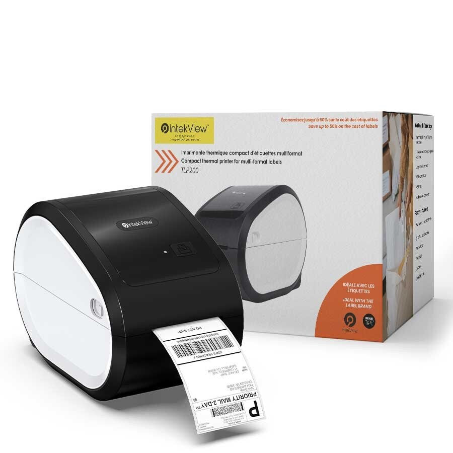 IntekView TLP200 Imprimante d'étiquettes thermiques multi-formats