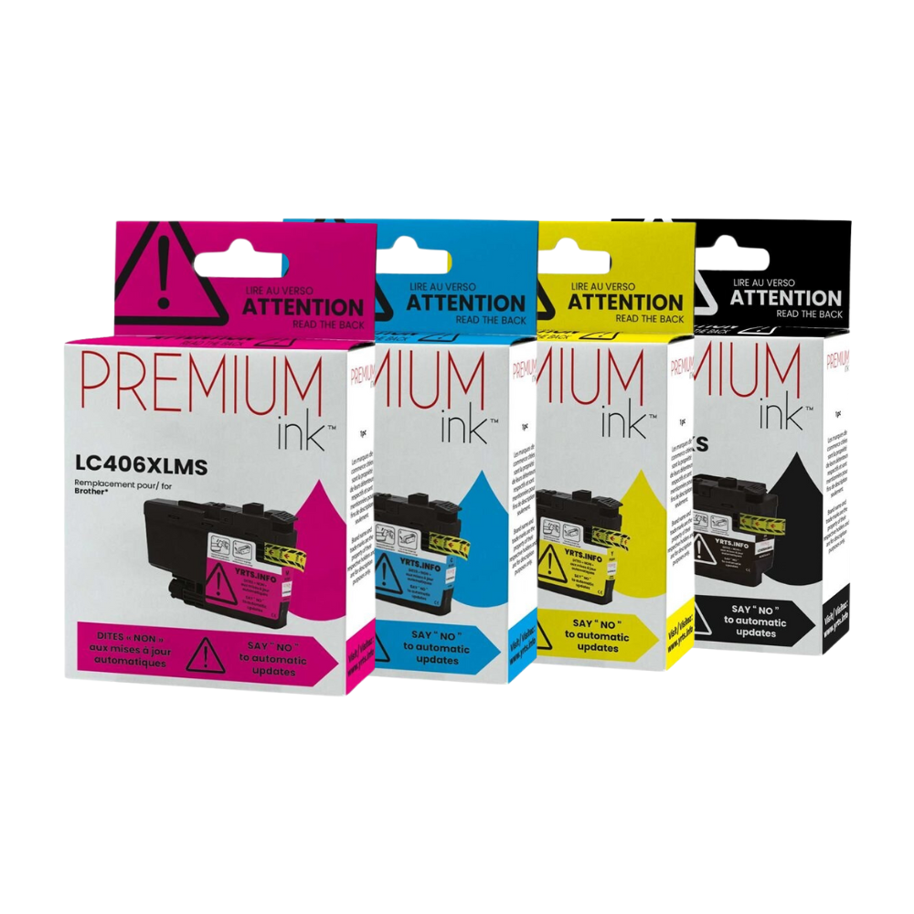 Cartouche d’encre compatible Brother LC406XLBKS MFC-J4335, MFC-J4345, MFC-J4535, MFC-J5855, MFC-J5955, MFC-J6555, MFC-J6955 Series
