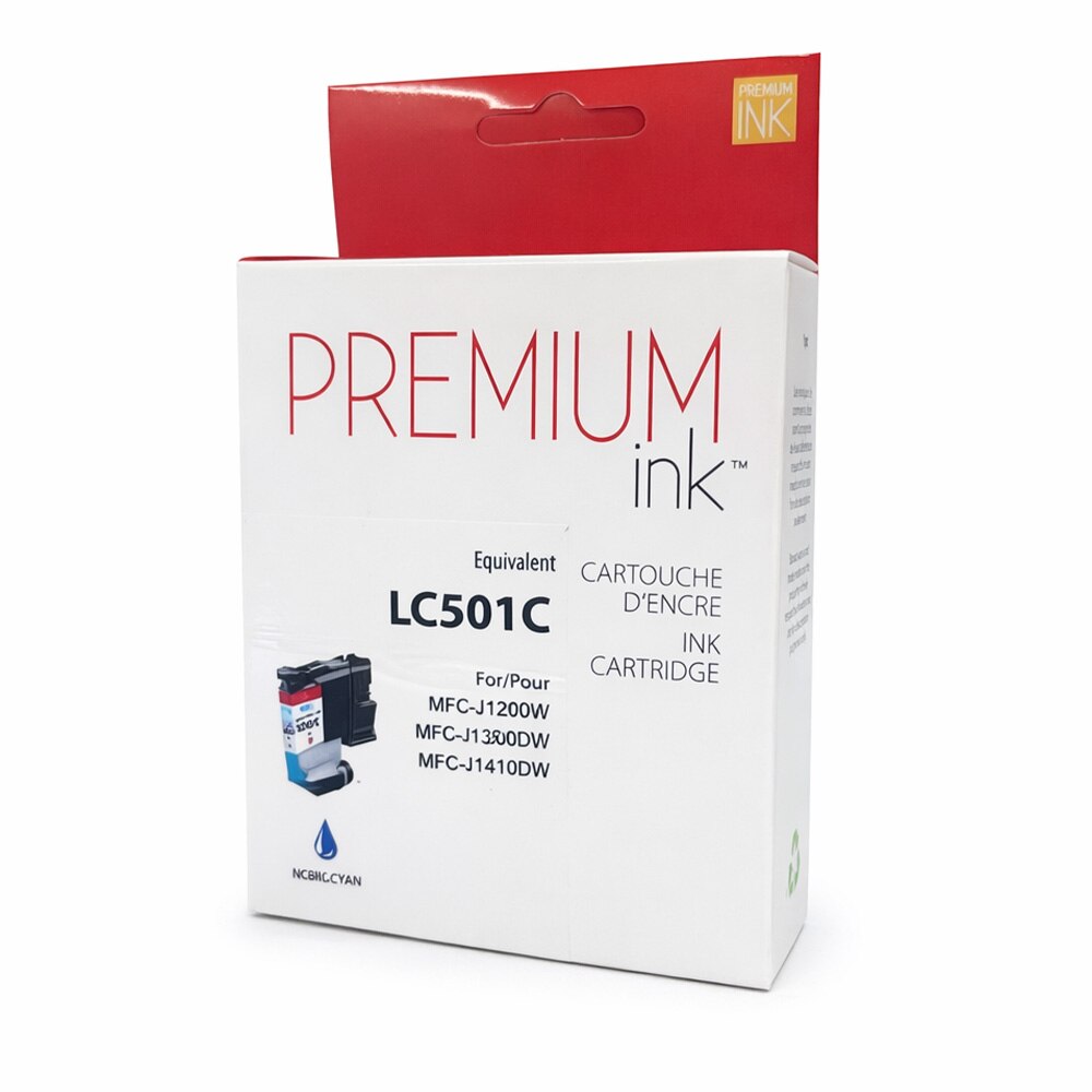 cartouche compatible Brother LC501C cyan rendement 200 pages