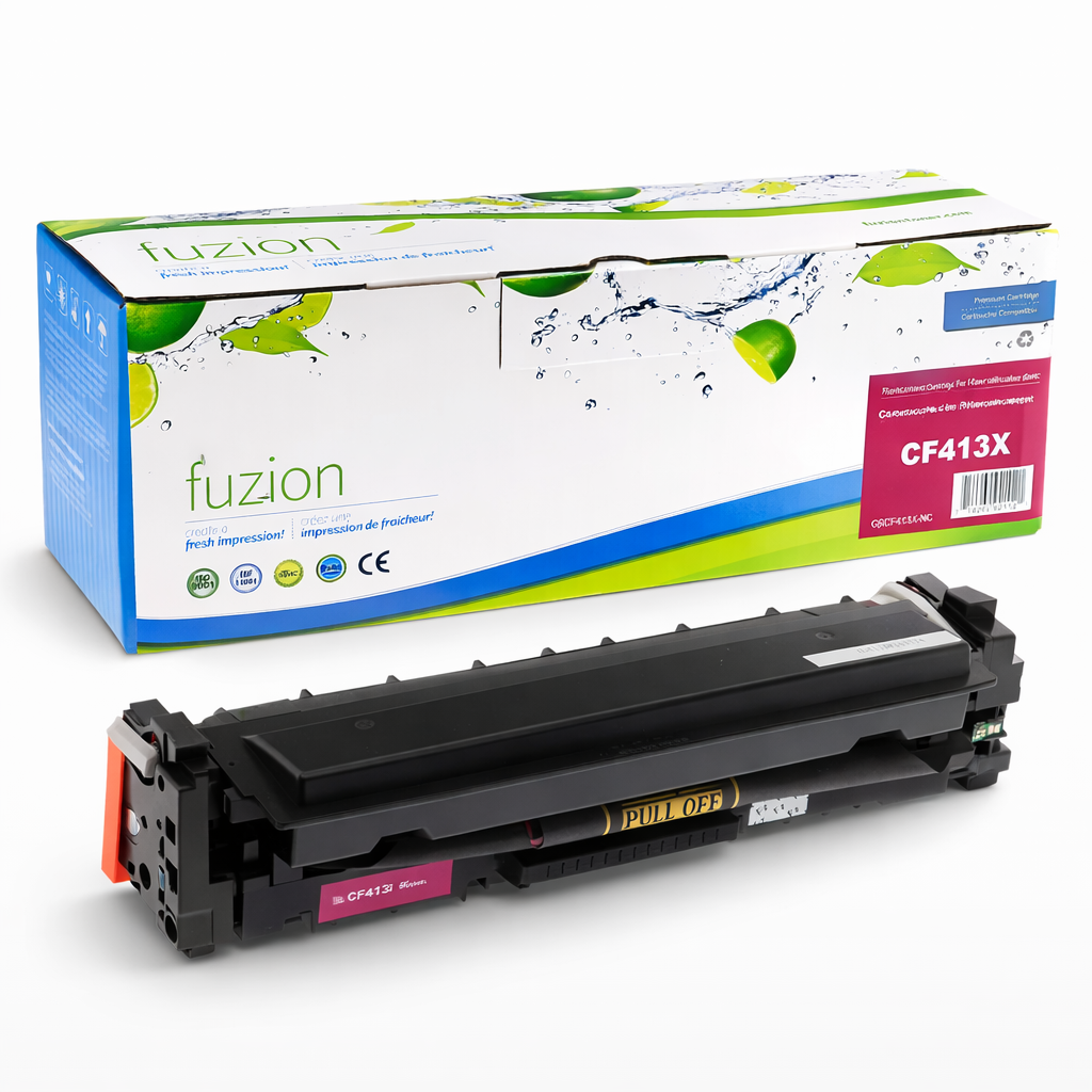 Cartouche de toner compatible HP CF413X magenta avec boîte et cartouche certifiée pour imprimantes HP LaserJet Pro M452 et M477