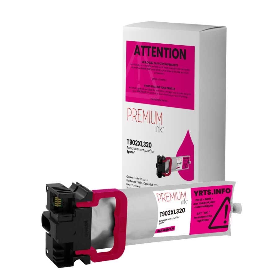 Cartouche d'encre compatible Epson T902XL320 noir – 5000 pages, qualité d'impression supérieure pour WorkForce Pro WF-C5210, WF-C5290, WF-C5710, WF-C5790.