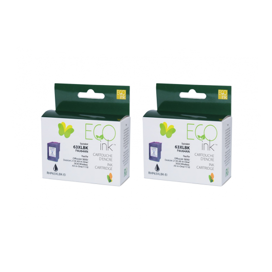 Combo HP 63XL recyclé Ecoink
