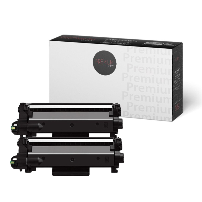Ensemble de deux cartouches de toner noir Brother TN835 Compatible Premium Tone, rendement élevé de 5 000 pages, pour imprimantes HL-L2865 et MFC-L2980
