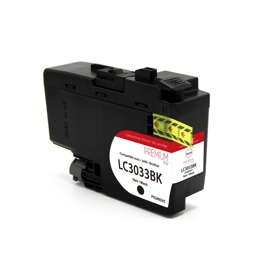 Encre Compatible Brother LC3033BK Premium ink, 3000 Pages