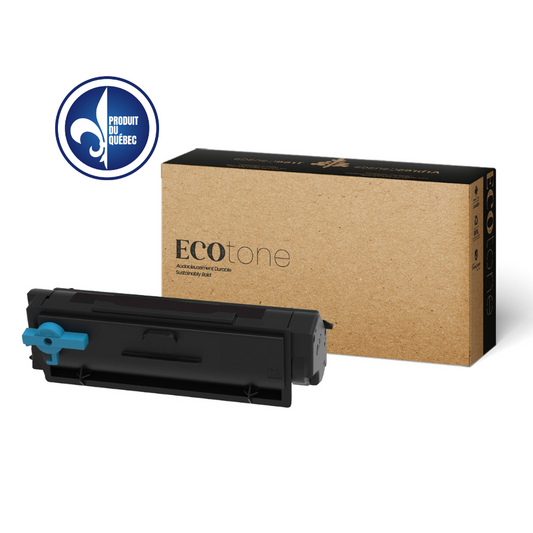 Cartouche de toner remanufacturée Lexmark 55B1H00 Ecotone noire, rendement élevé de 15 000 pages, compatible avec MS331dn, MS431dn, MX431adw et plus