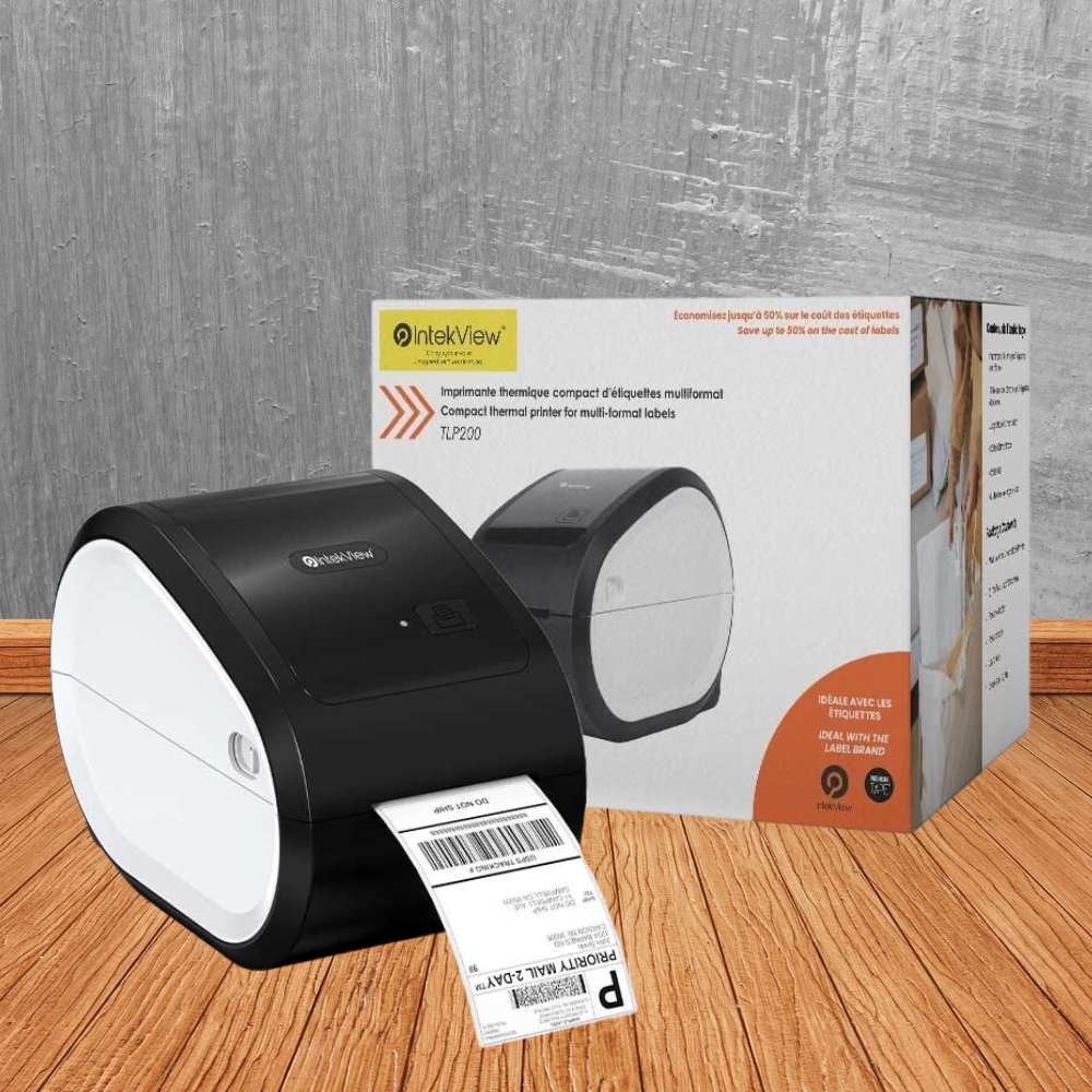 IntekView TLP200 Imprimante d'étiquettes thermiques multi-formats