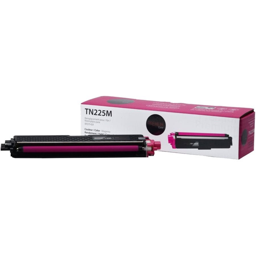 Toners compatibles Brother TN-221 et TN-225 Premium Tone pour imprimantes Brother DCP-9020CDN, HL-3140CW, HL-3150CDN, HL-3170CDW, HL-3180CDW, MFC-9130CW, MFC-9330CDW et MFC-9340CDW. Rendement : 2500 pages en noir, 2200 pages en cyan, magenta et jaune. Impression de haute qualité pour documents professionnels et graphiques nets.