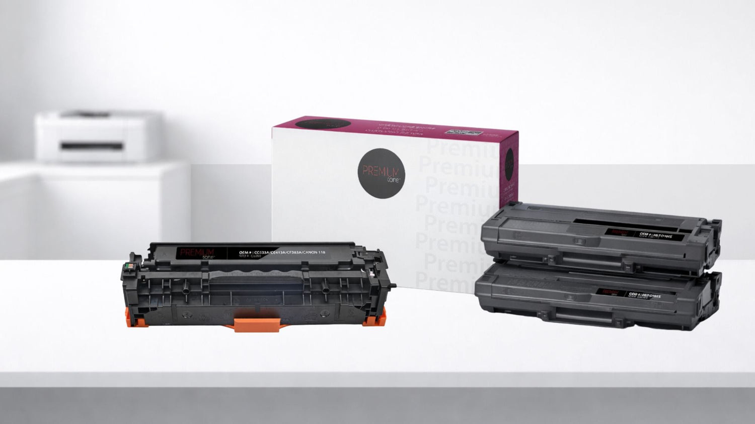 Cartouches de toner laser HP Brother Canon et Lexmark