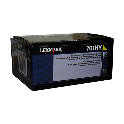 Lexmark CS310, CS/CX410, 510 Yellow Return Program 3K Toner Cartridge Part no.: 70C1HY0