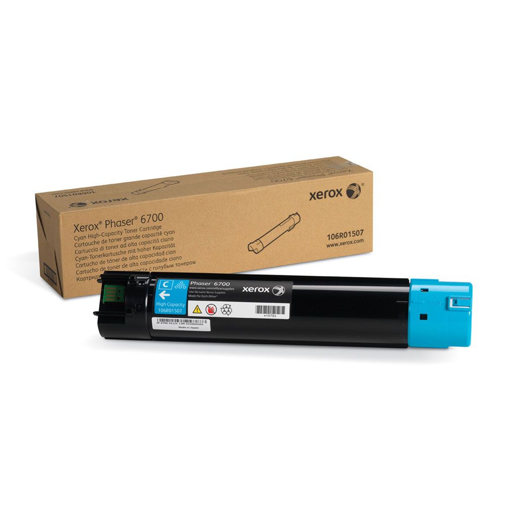 106R01507 Cyan High Capacity Toner Cartridge, Phaser 6700