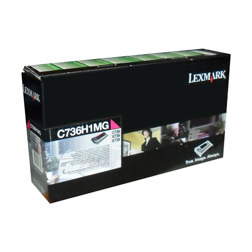 Lexmark C/X736,X738 Magenta Return Program 10K Toner Cartridge