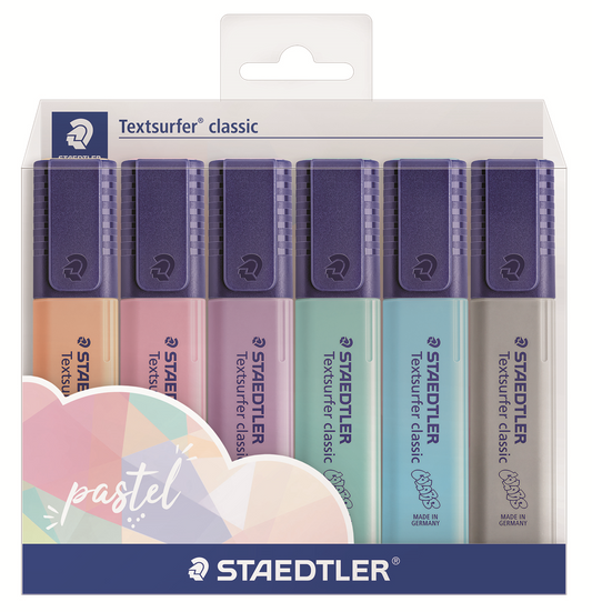 364-CWP6PA STAEDTLER-Mars Limited HIGHL.TEXTSURFER PASTEL AS