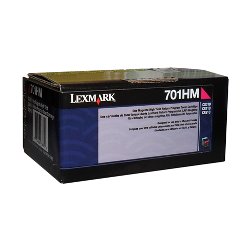 Lexmark CS310, CS/CX410, 510 Magenta Return Program 3K Toner Cartridge Part no.: 70C1HM0