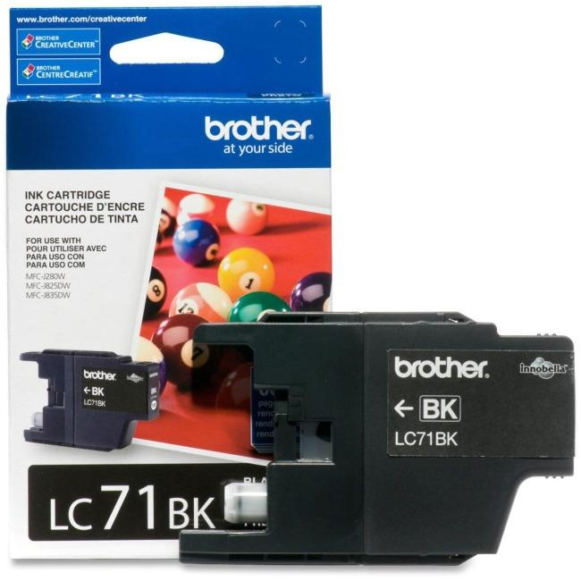 Brother LC71BKS Innobella Black Ink Cartridge, Standard Yield
