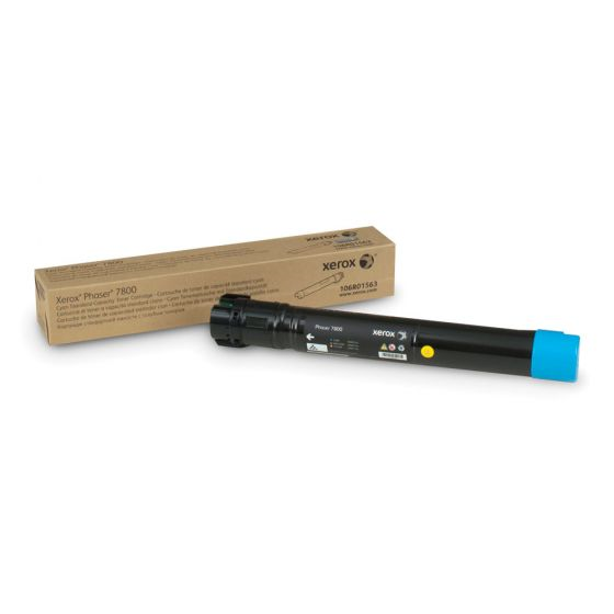 106R01563 Cyan Standard Capacity Toner Cartridge, Phaser 7800