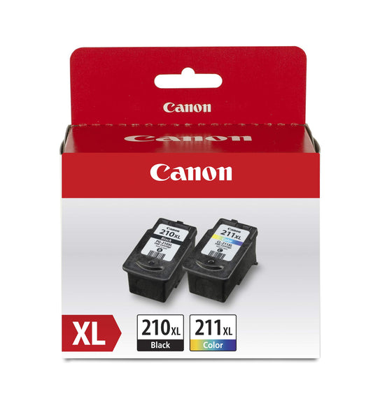 Ensemble de cartouches d’encre Canon PG-210XL CL-211XL original – options Combo, Twin Pack ou Noir seul – qualité d’impression supérieure Canon FINE