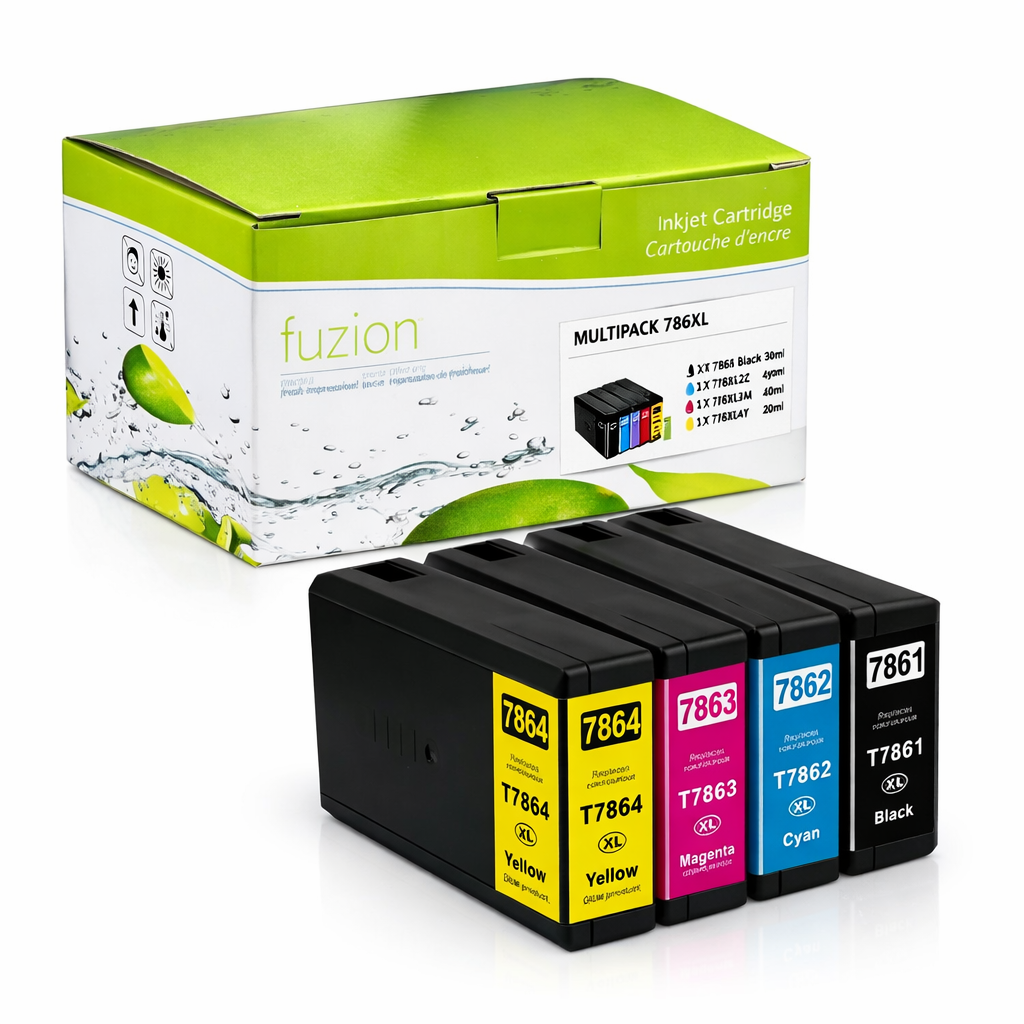 Multipack Epson T786XL Alternatif Premium Ink – Noir, Cyan, Magenta, Jaune