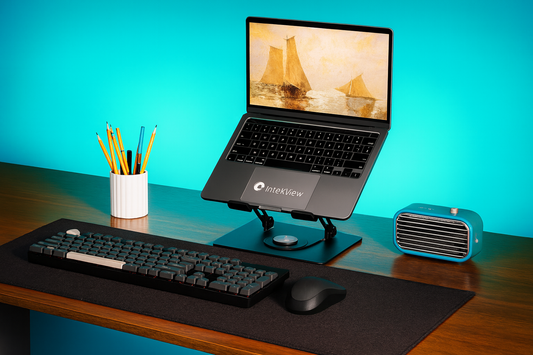 Support PC Portable IntekView LR150 – Pliable avec Rotation à 360°