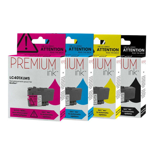 Multipack Brother LC401XL Alternatif Premium Ink
