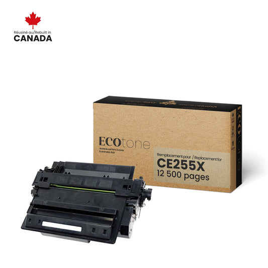 HP CE255X 55X toner remanufacturé noir haut rendement 12500 pages