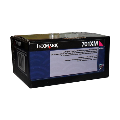 Lexmark CS/CX510 Magenta Return Program 4K Toner Cartridge Part no.: 70C1XM0