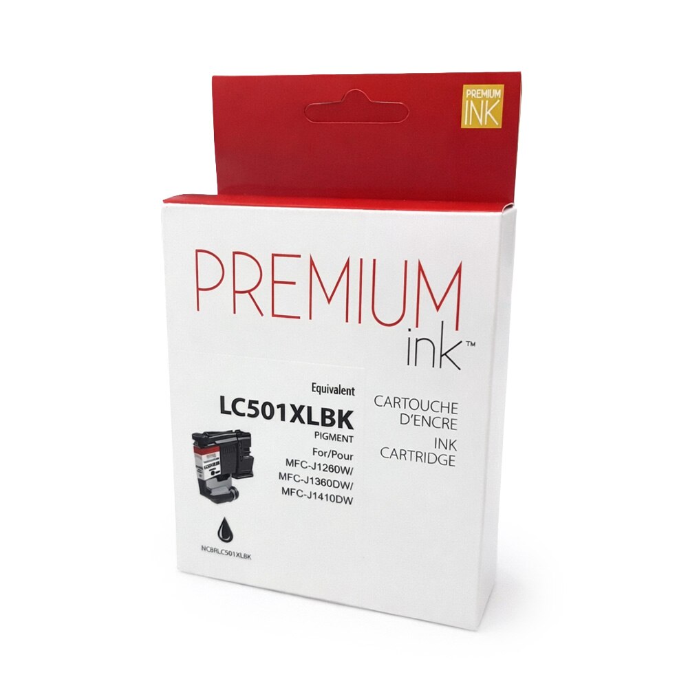 cartouche compatible certifié Brother LC501XLBK noire rendement 500 pages