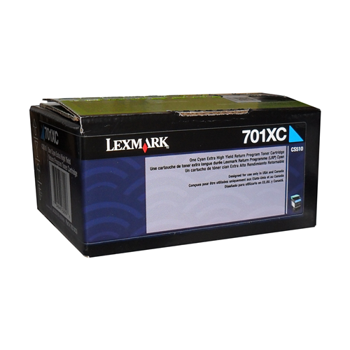 Lexmark CS/CX510 Cyan Return Program 4K Toner Cartridge Part no.: 70C1XC0