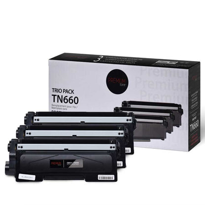Toner Compatible Premium Tone Brother TN-660, 2600 Pages – Noir