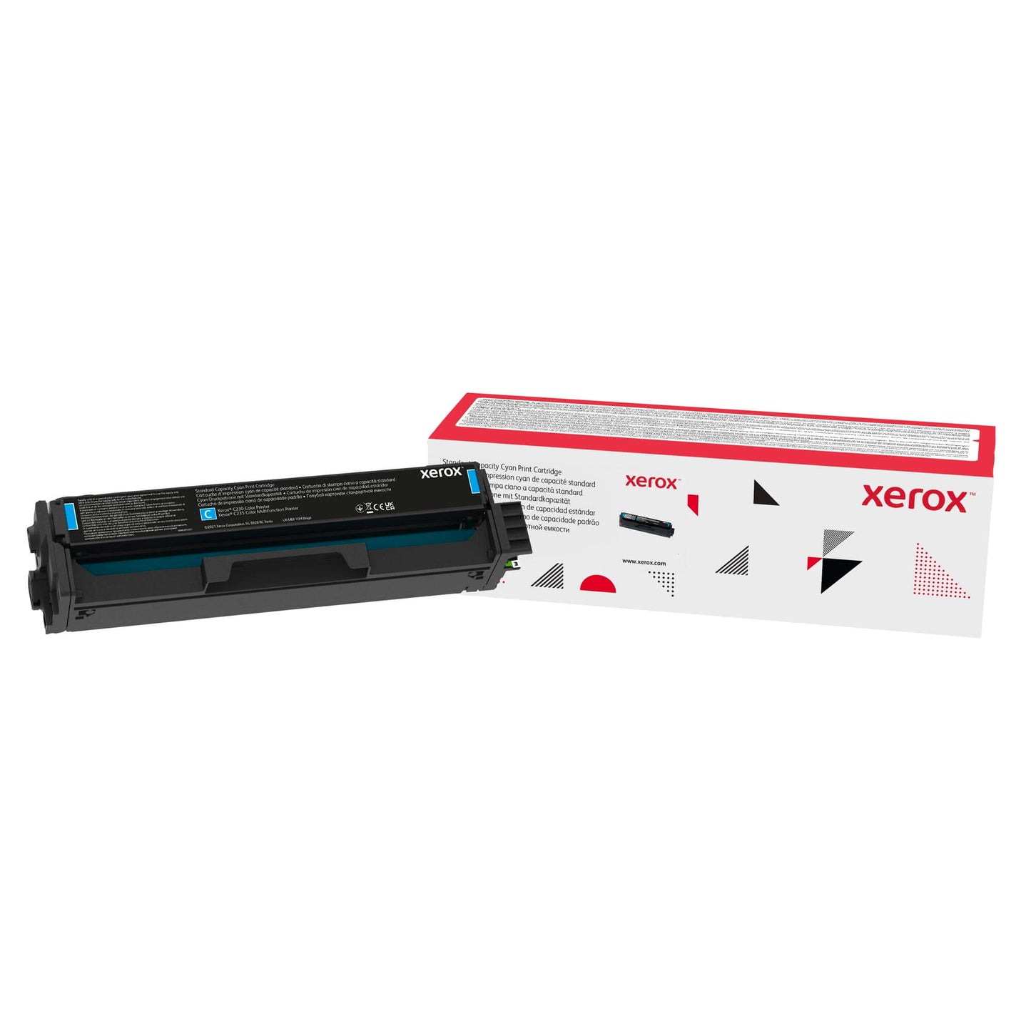 006R04384 Genuine Xerox Cyan Standard Capacity Print Cartridge, Xerox C230/C235 Color Printer/Multifunction