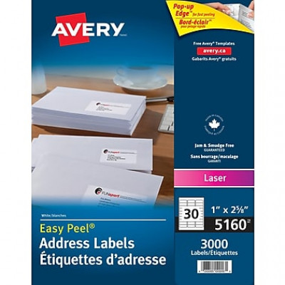 Avery 5160 Étiquettes d'adresse