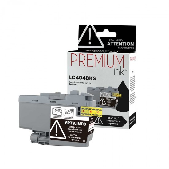 Brother LC404BKS Compatible Premium Ink Black 750 copies