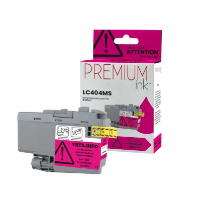 Brother LC404MS Compatible Premium Ink Magenta 750 copies